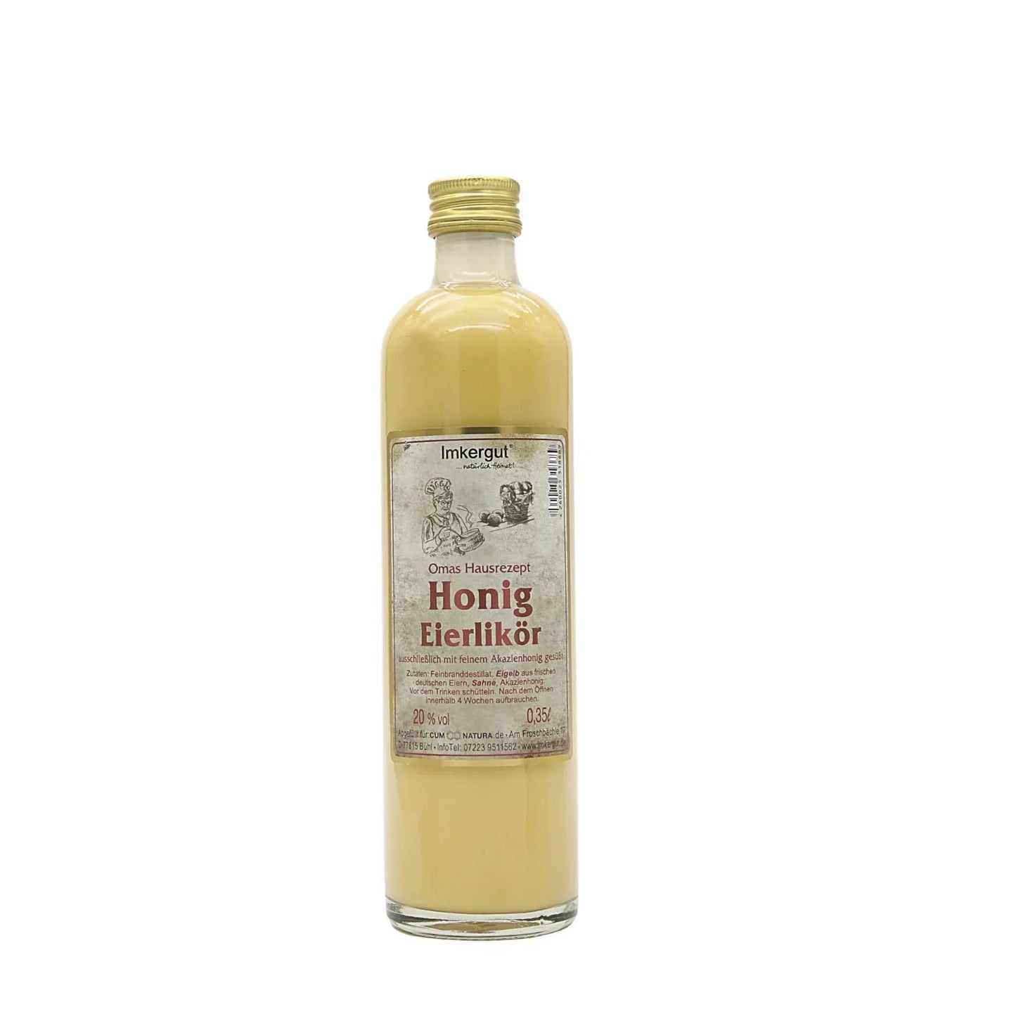 Honig-Eierlikör 0,35L - Omas Hausrezept nach traditioneller Art - Bienenhof-Keil-Shop