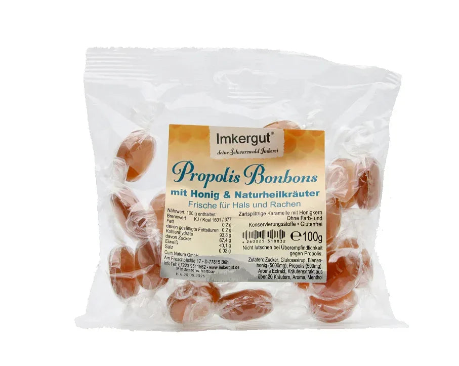 Honig Propolis Bonbons 100 g Beutel - Bienenhof-Keil-Shop