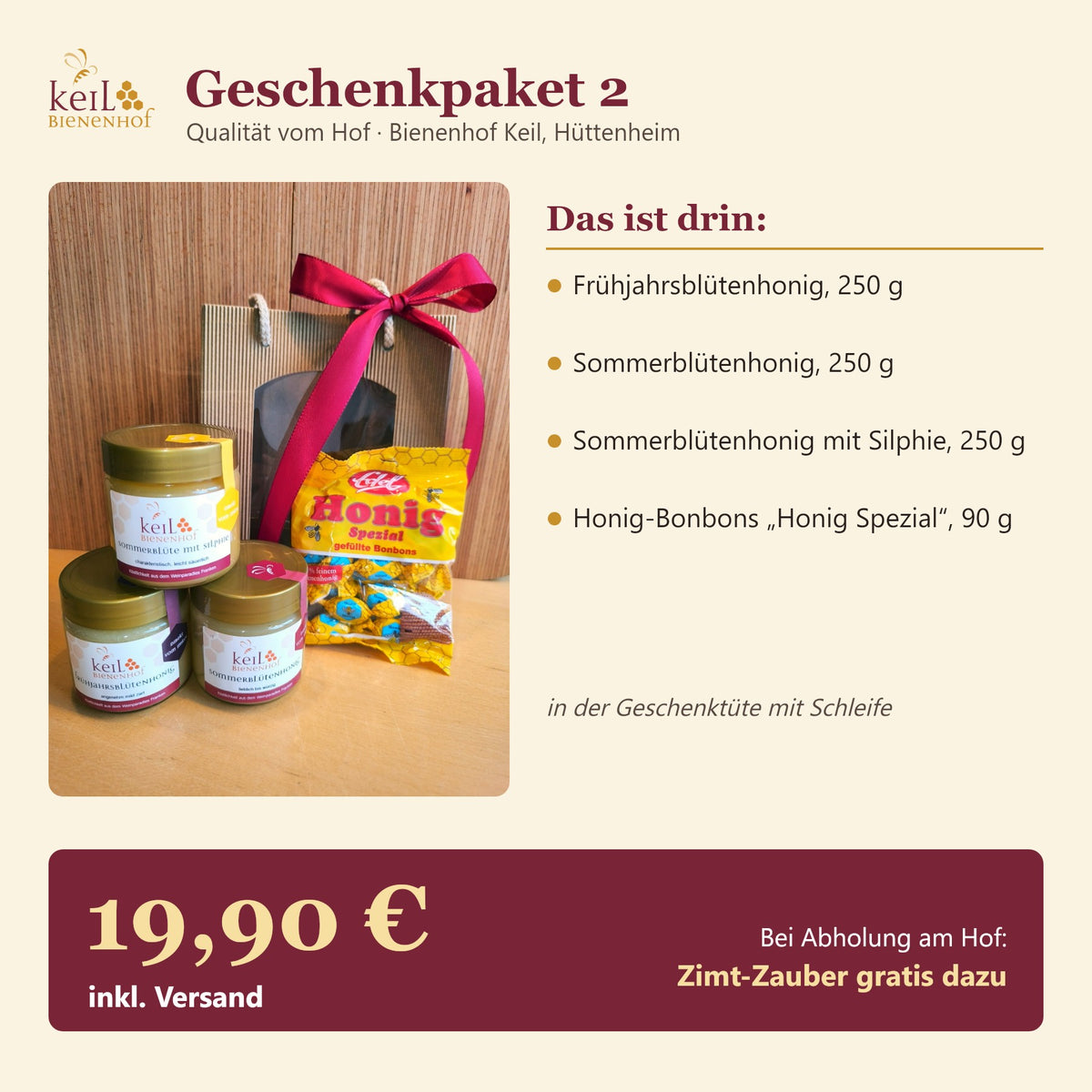 Inhalt BBV Geschenkpaket 2 – 19,90 € inkl. Versand