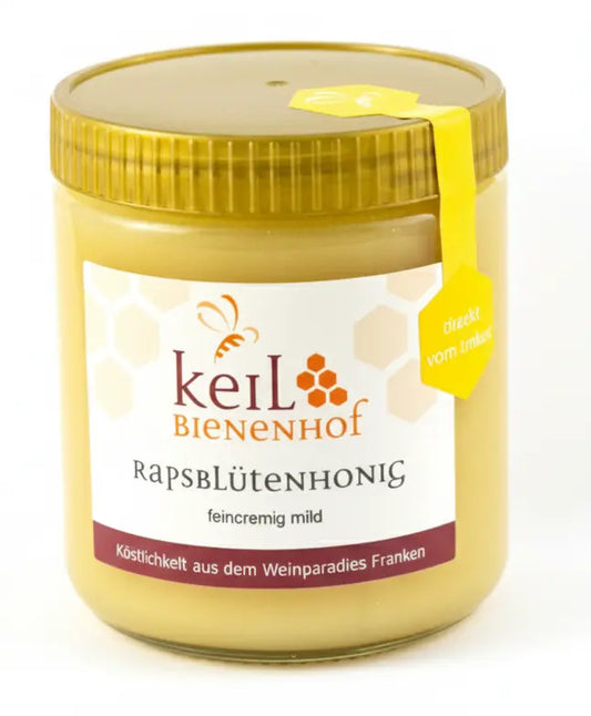 Rapsblütenhonig cremig - Bienenhof-Keil-Shop