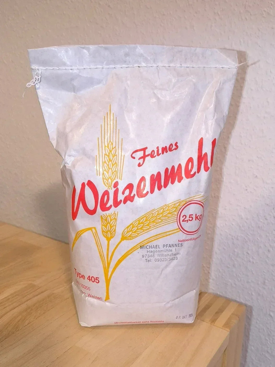 Feines Weizenmehl Type 405 - 2,5 kg | Michael Pfannes - Bienenhof-Keil-Shop