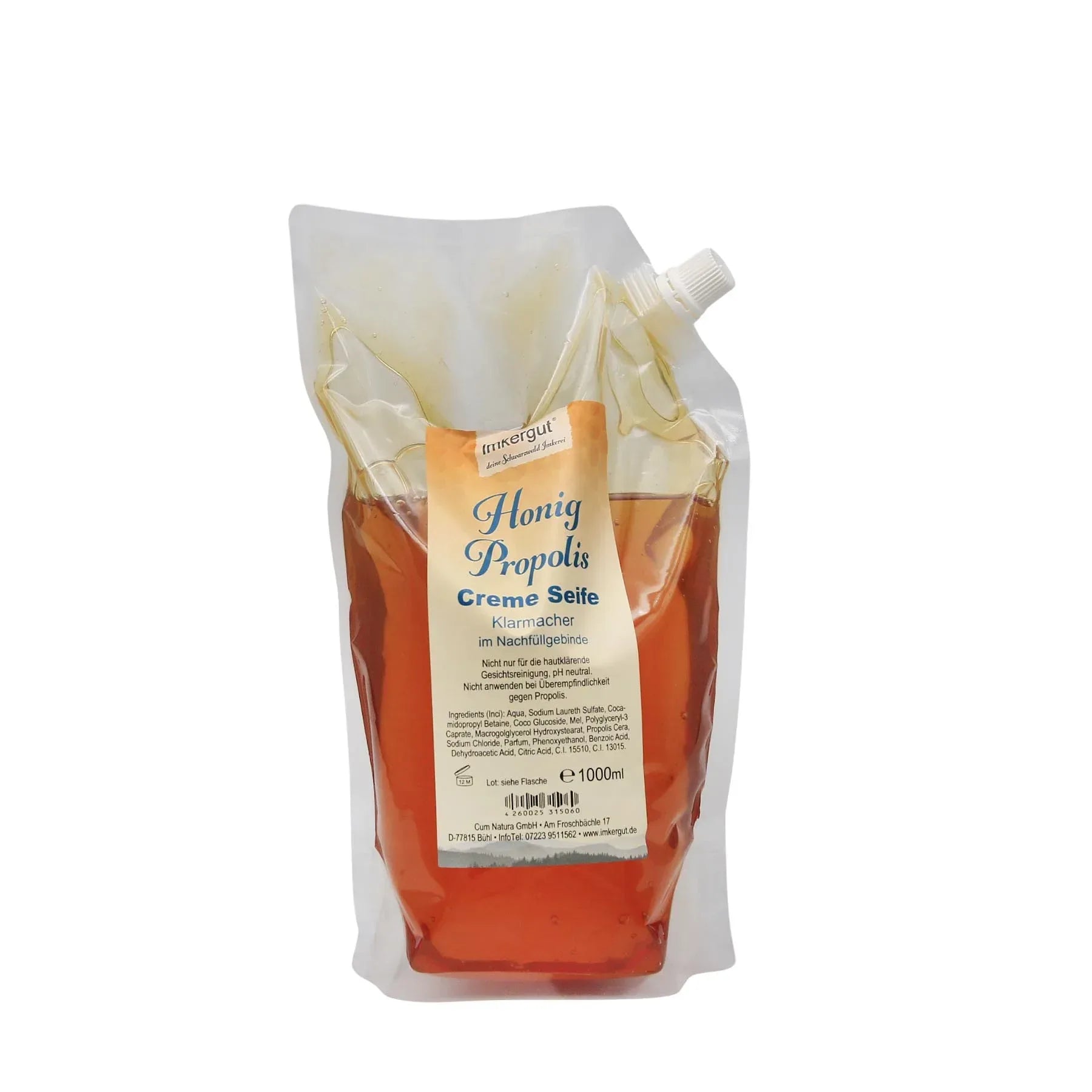 Honig Creme Seife im 250 ml Spender - Bienenhof-Keil-Shop