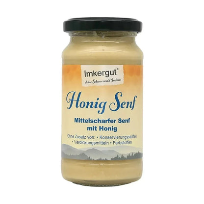 Glas Imkergut Honig-Senf, mittelscharfer Senf mit Honig, 200 g