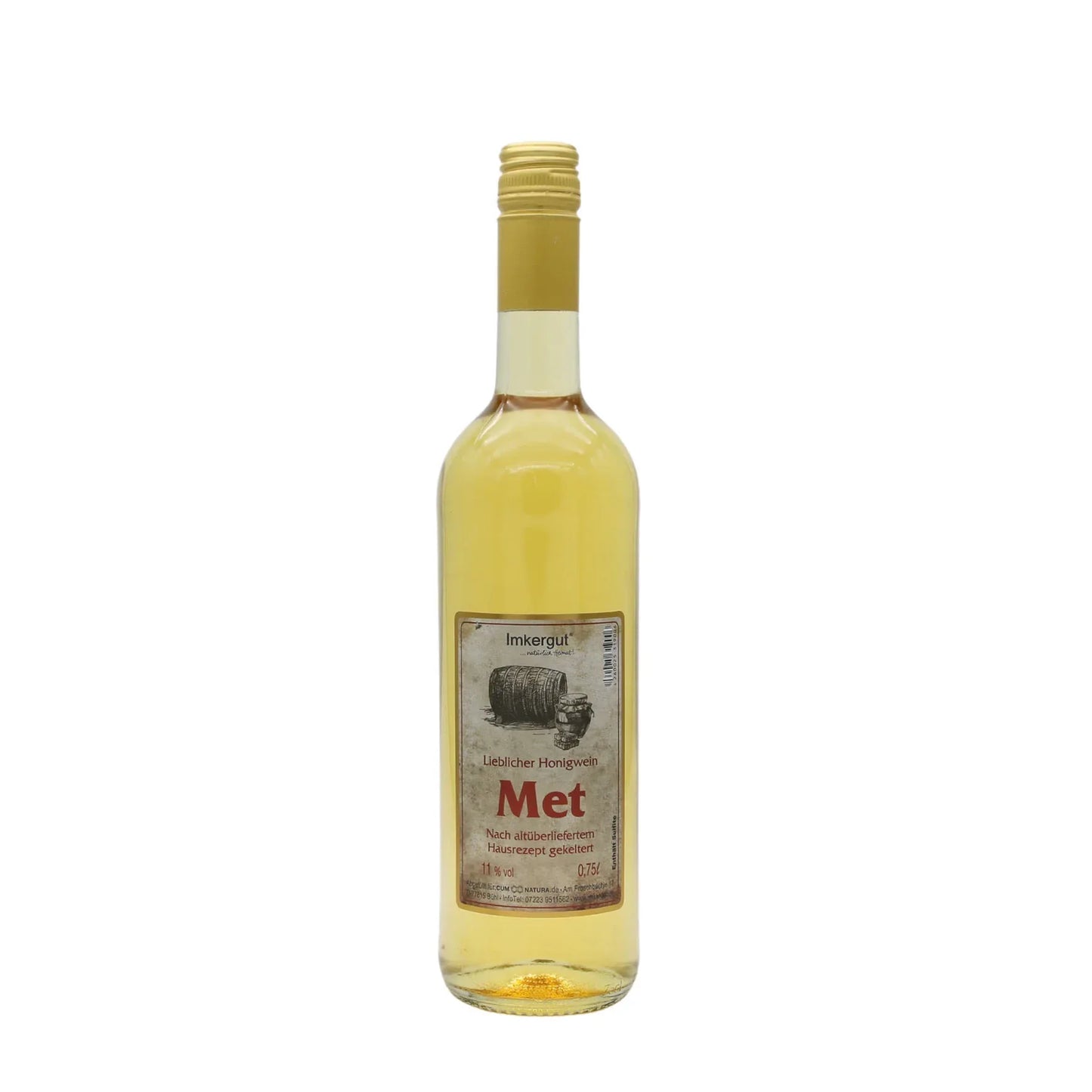 Met 0,75 l Flasche - Bienenhof-Keil-Shop