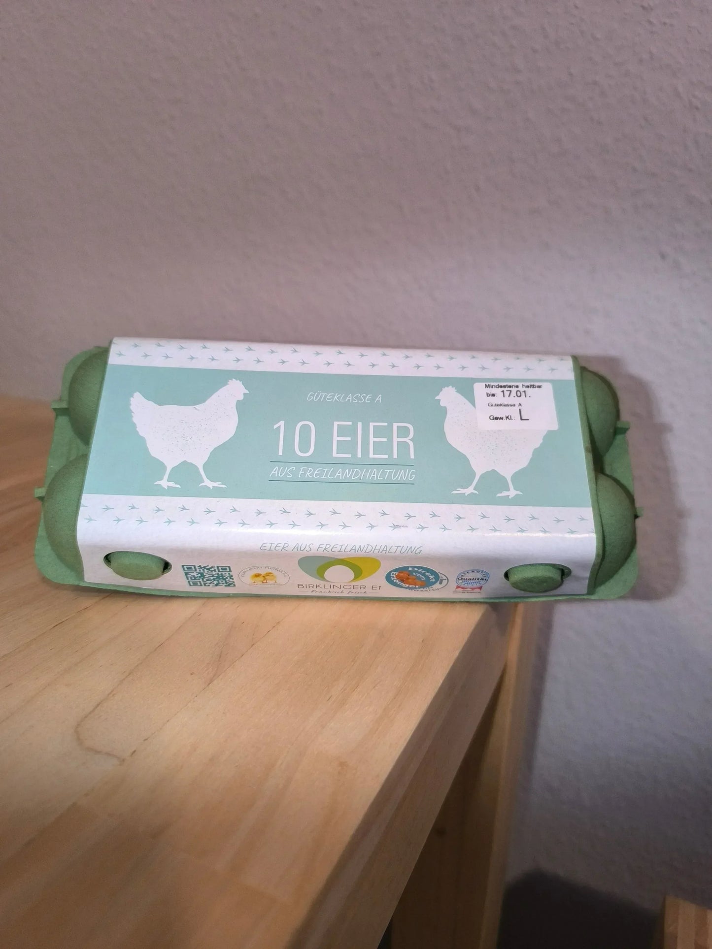 10 Eier aus Freilandhaltung - Frische Birklinger Eier regional - Bienenhof-Keil-Shop