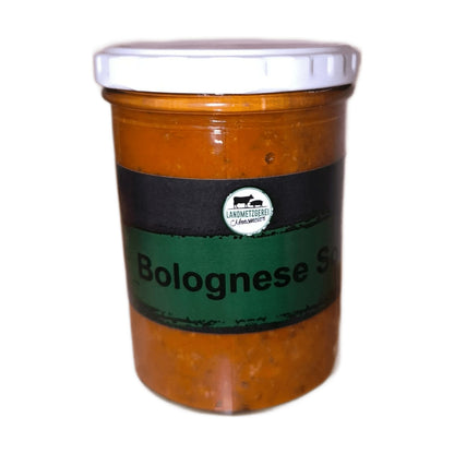 Glas Bolognese Sauce 400 g der Landmetzgerei Moosmeier