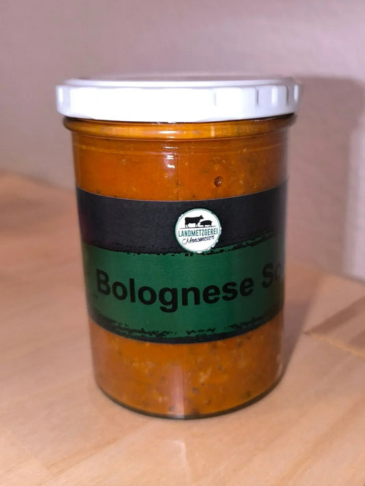 Bolognese Sauce im Glas 400g - Fertiggericht aus Franken - Bienenhof-Keil-Shop