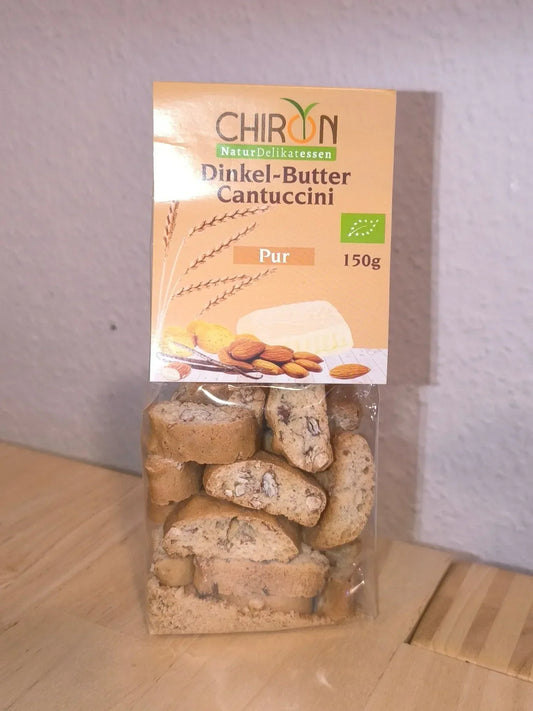 Bio Dinkel-Butter Cantuccini 150g | CHIRON | Italienisches Mandelgebäck - Bienenhof-Keil-Shop