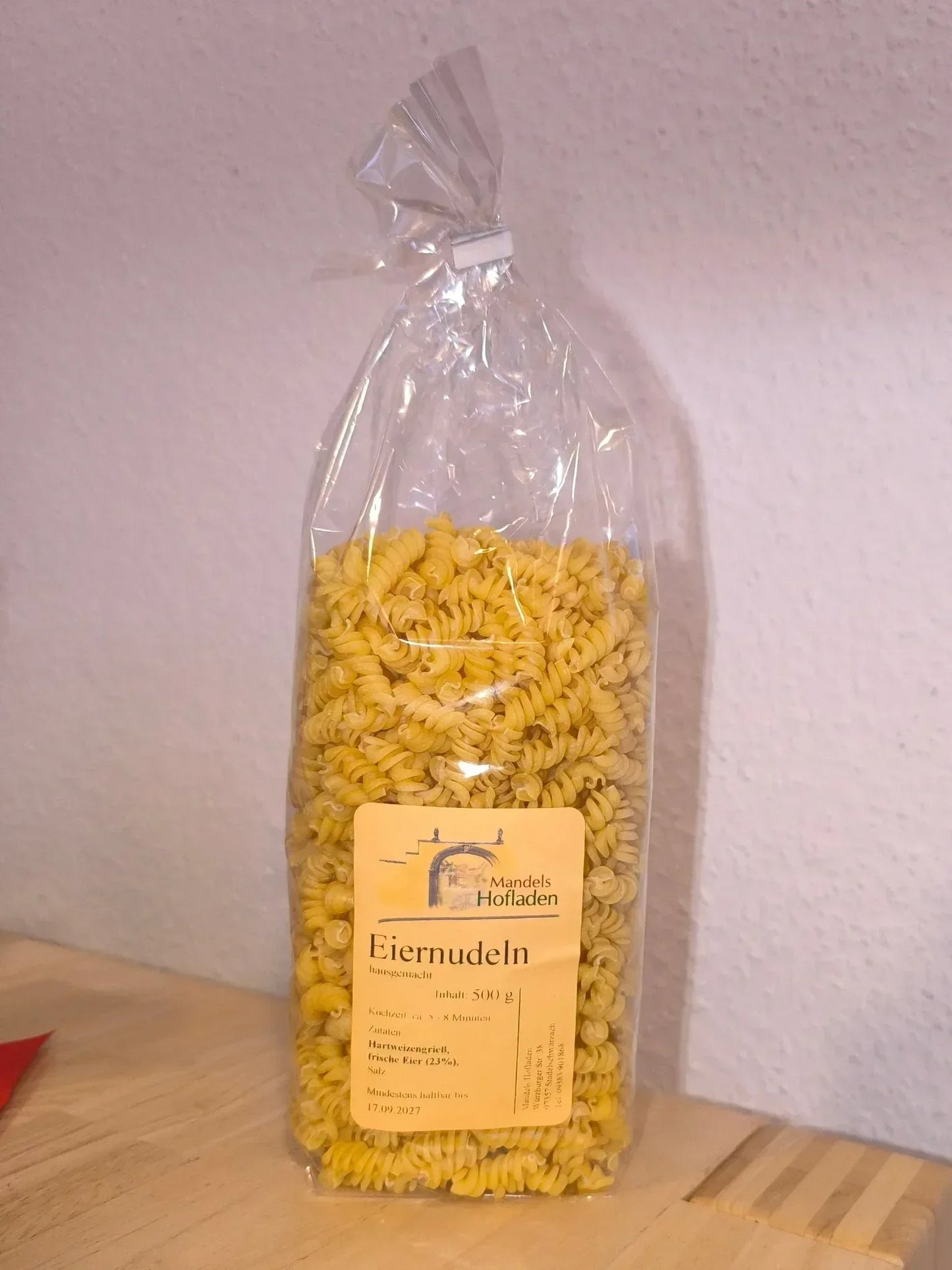 Eiernudeln 500g - handgemachte Pasta - Bienenhof-Keil-Shop