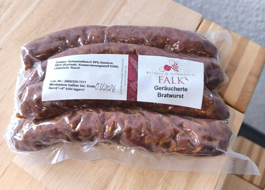 Geräucherte fränkische Bratwurst Falk Hüttenheim 2 Paar