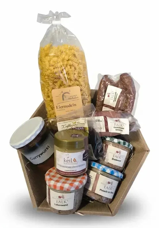 Geschenkkorb Regional - Honig, Nudeln & Delikatessen vom Bienenhof Keil - Bienenhof-Keil-Shop