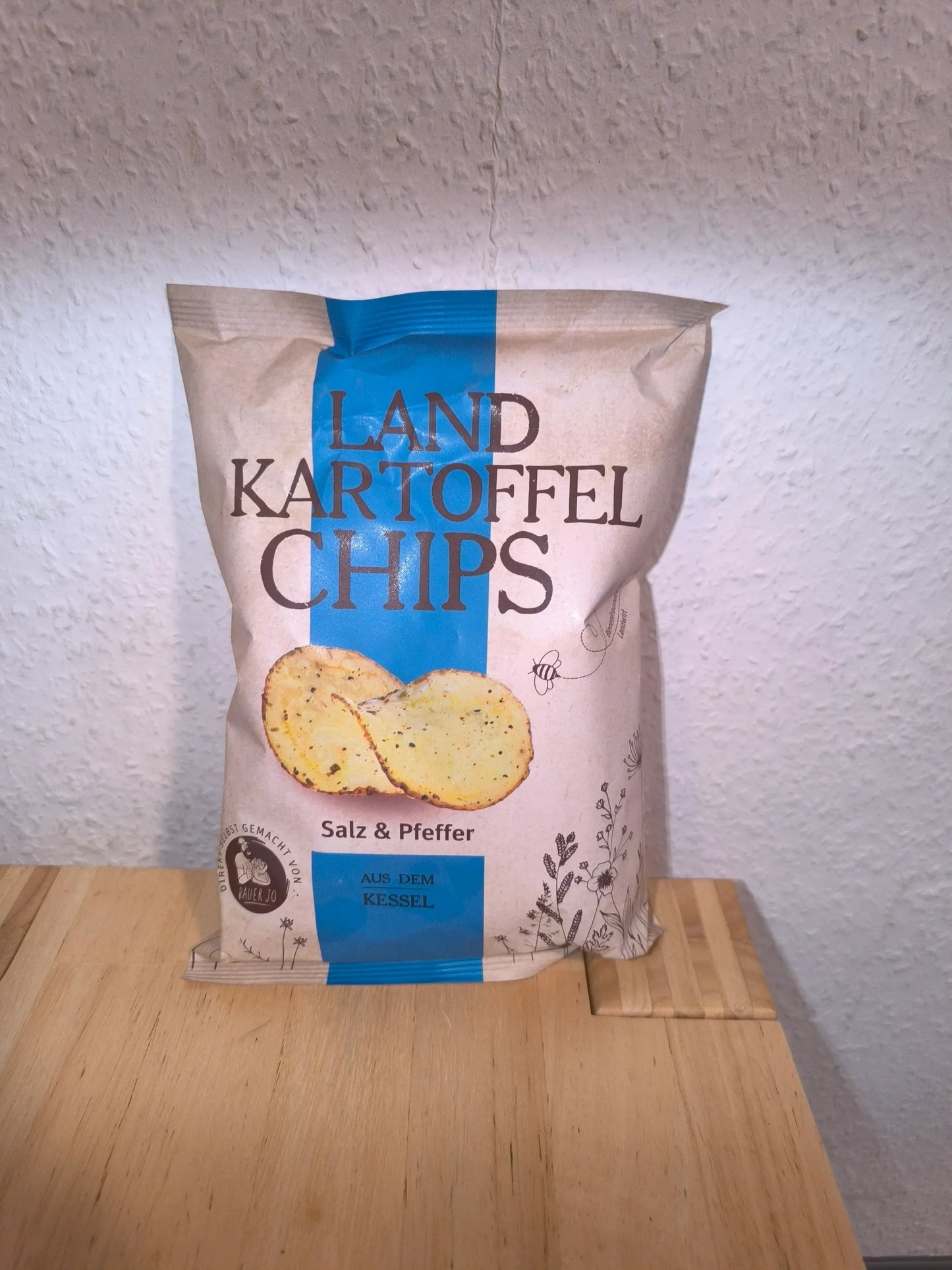 Landkartoffel Chips Salz & Pfeffer 150g | Aus dem Kessel - Bienenhof-Keil-Shop
