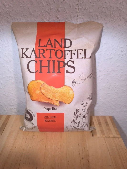 Landkartoffel Chips Paprika 150g | Aus dem Kessel - Bienenhof-Keil-Shop