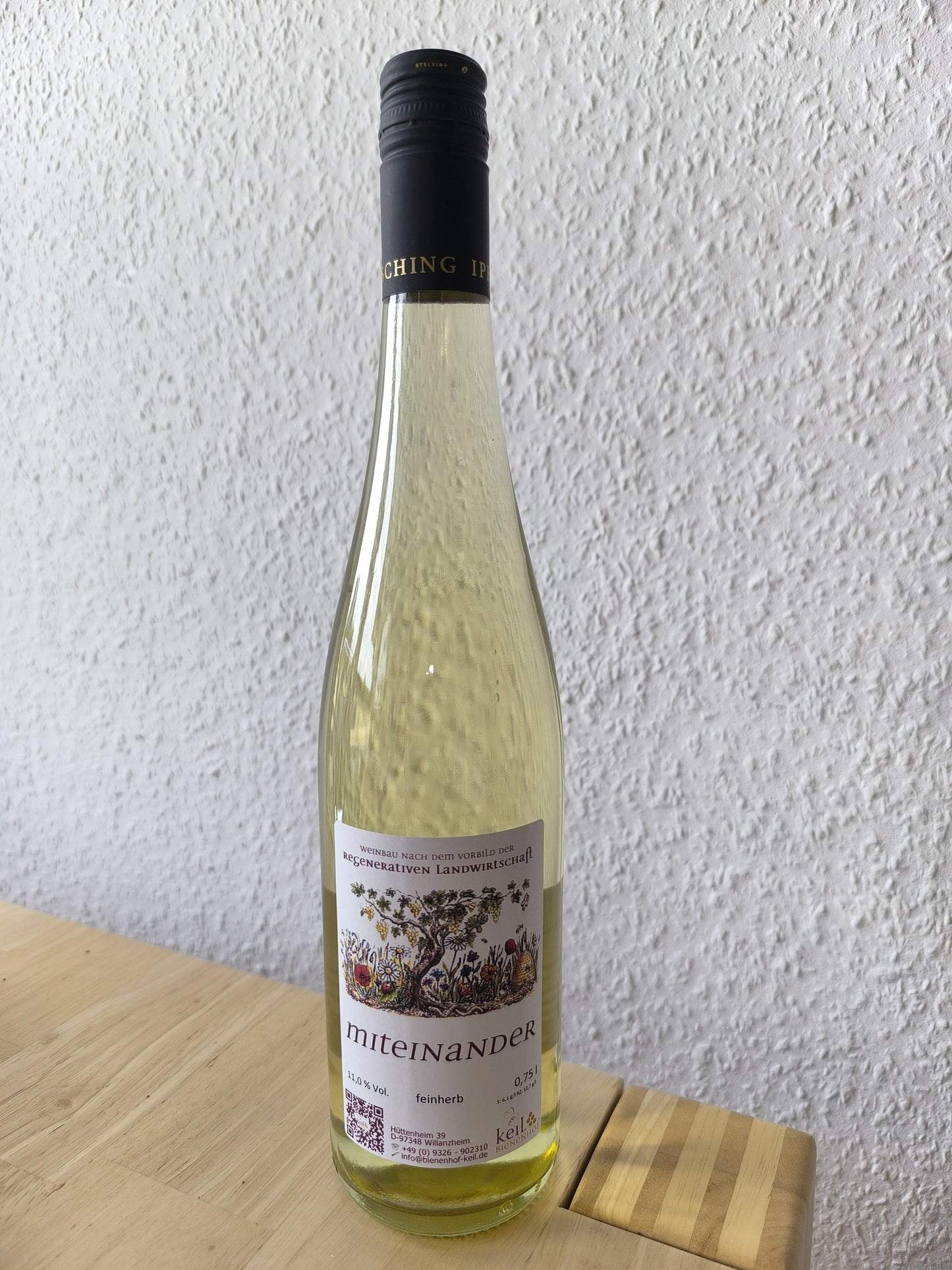 Fränkischer Qualitätswein Müller-Thurgau trocken – „Miteinander“ | Bienenhof Keil