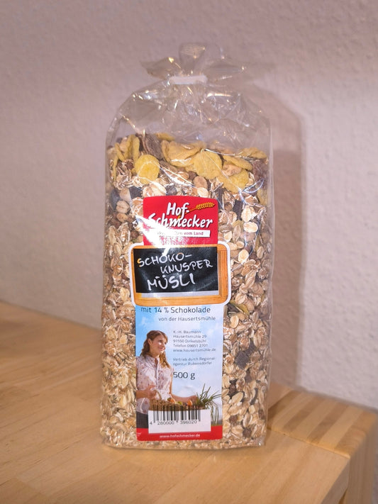 Schokonusper Müsli vom Hof Schmecker