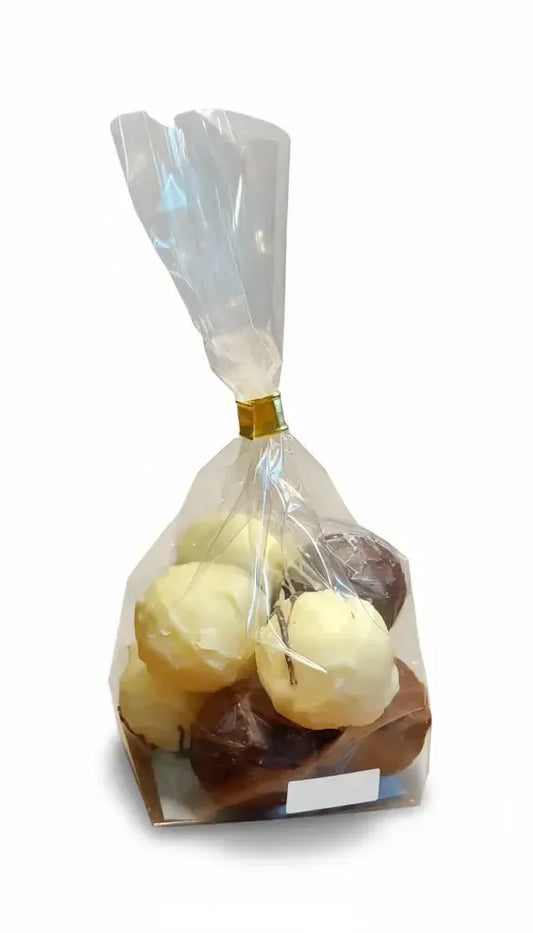 Trüffel-Pralinen 8 Stück - Handgemachte Schokoladenpralinen mit Wein & Secco - Bienenhof-Keil-Shop