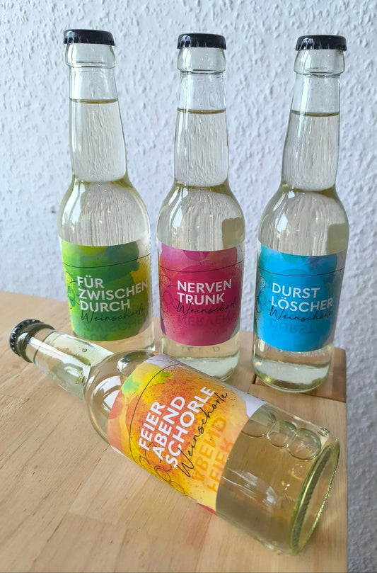 Feierabendschorle Weinschorle 330ml 6,5% – Erfrischende Weinschorle für entspannte Momente - Bienenhof-Keil-Shop