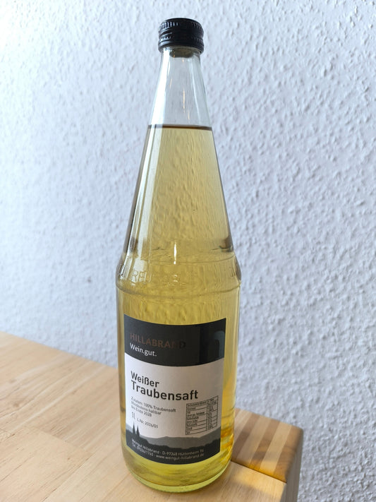 Weißer Traubensaft vom Weingut Hillabrand