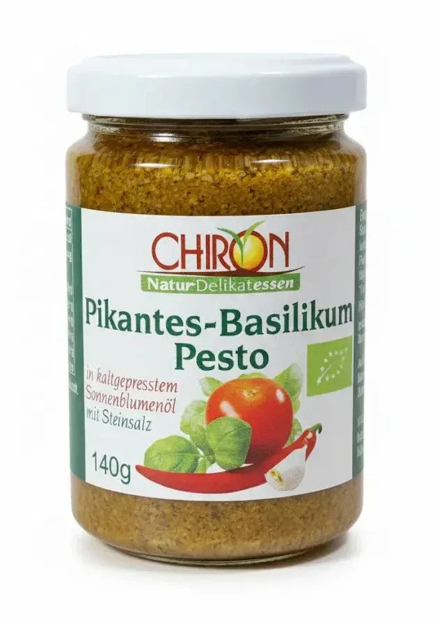 Chiron Pikantes Basilikum-Pesto - 140g - Bienenhof-Keil-Shop