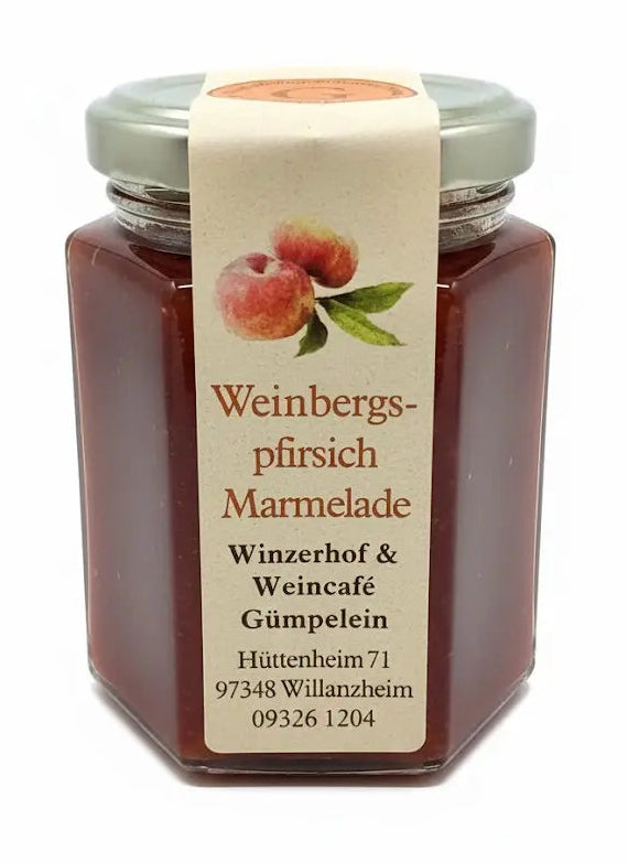 Weinbergspfirsich Marmelade vom Weingut Gümpelein