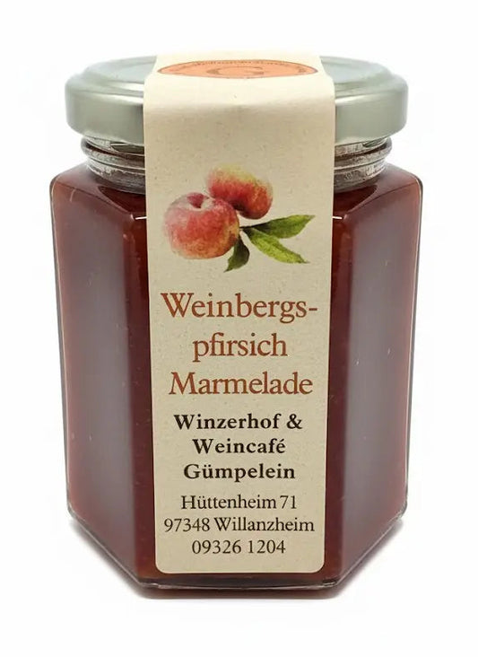 Weinbergspfirsich Marmelade vom Weingut Gümpelein