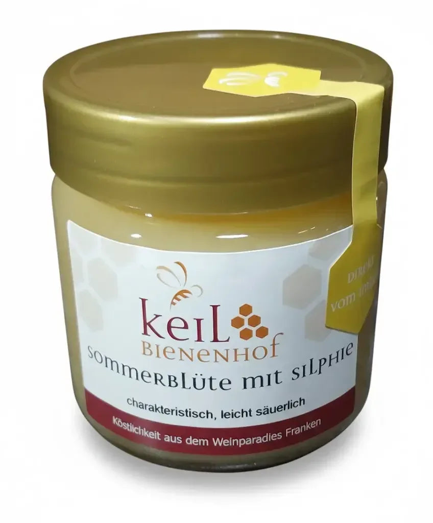 Sommerblütenhonig mit Silphie - 250g - Bienenhof-Keil-Shop